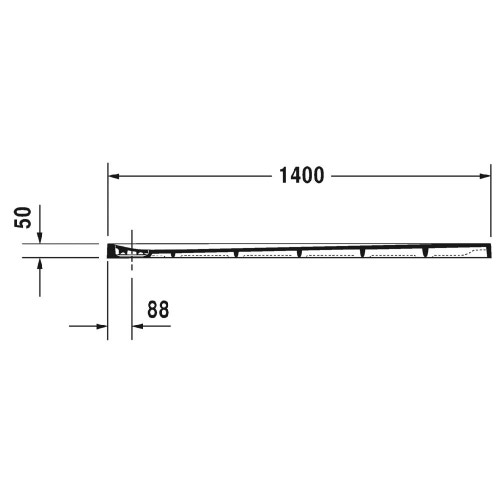 Immagine di Duravit STONETTO piatto doccia rettangolare L.90 P.140 cm, colore sabbia 720150480000000