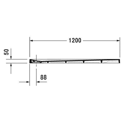 Immagine di Duravit STONETTO piatto doccia quadrato 120 cm, colore antracite 720169680000000