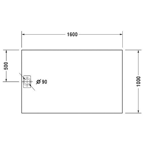 Immagine di Duravit STONETTO piatto doccia rettangolare L.100 P.160 cm, colore antracite 720171680000000