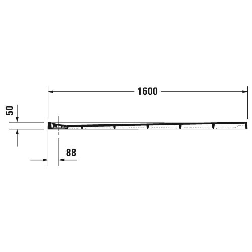 Immagine di Duravit STONETTO piatto doccia rettangolare L.90 cm P.160 cm, colore grigio cemento 720218180000000