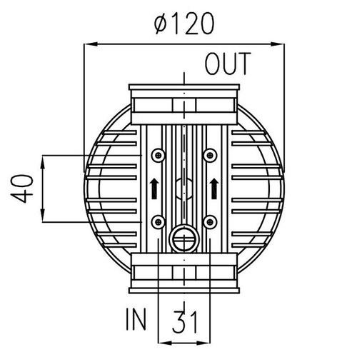 Immagine di Cillit Filtri Duna, per acque potabili e di processo, raccordo 1 1/4", solo corpo 012055