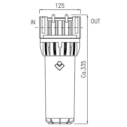 Immagine di Cillit Filtri Duna, per acque potabili e di processo, raccordo 1 1/4", solo corpo 012055