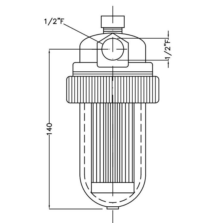 Immagine di Cillit Eurofiltro WF, 1/2", PN 10 PB, filtro autopulente ad uso tecnologico 010540