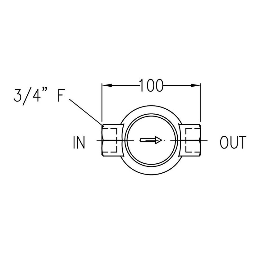 Immagine di Cillit Eurofiltro WF, 3/4", filtro autopulente ad uso tecnologico 010477AA