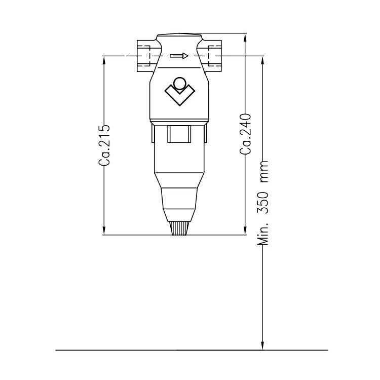 Immagine di Cillit Eurofiltro WF, 3/4", filtro autopulente ad uso tecnologico 010477AA