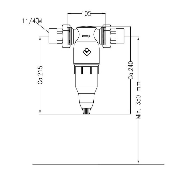 BWT ITALIA - CILLIT 10457AA Filtri di sicurezza CILLIT-PROTECTOR CELSIUS -  70° C PER ACQUA CALDA