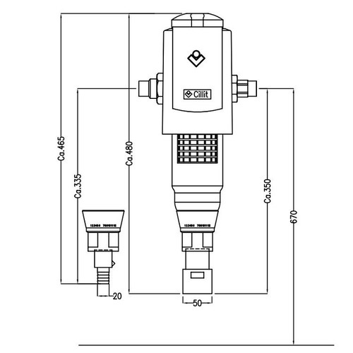 Immagine di BWT Cillit MULTIPUR BIO M 3/4" HY filtro autopulente manuale 012910AG