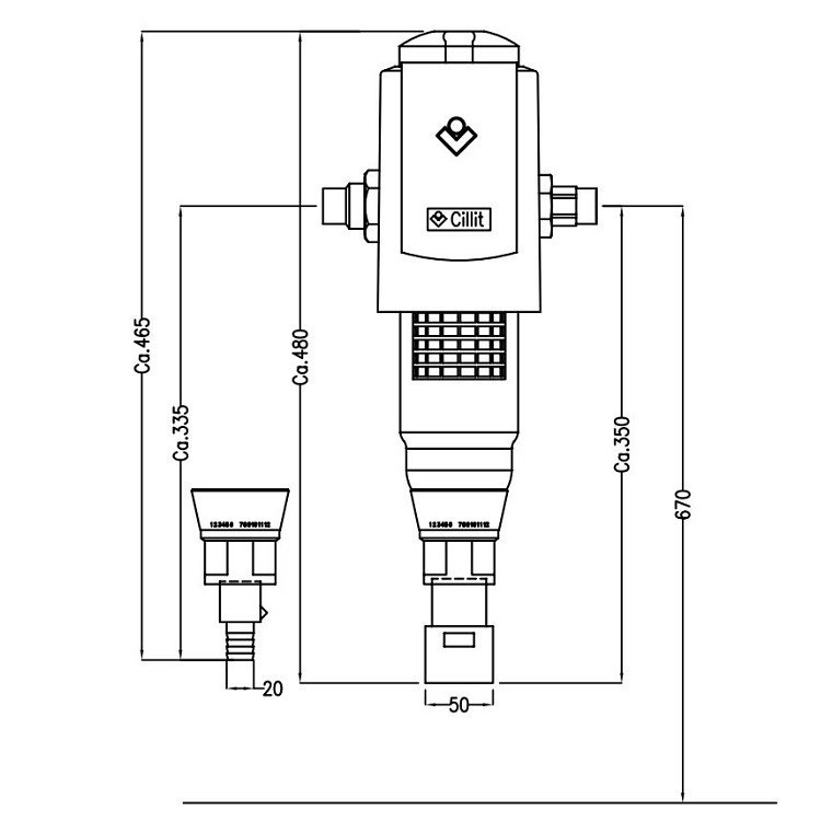 Immagine di BWT Cillit MULTIPUR BIO M 3/4" HY filtro autopulente manuale 012910AG