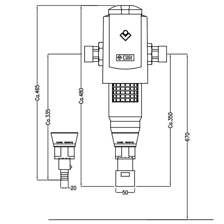 Immagine di Cillit Filtro Multipur M 1 1/4" HY 012912AB