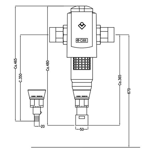 Immagine di Cillit Filtro Multipur M 2" 012914AB