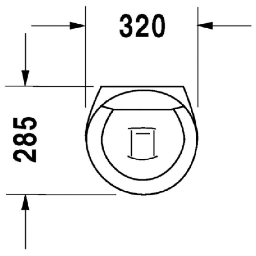 Immagine di Duravit STARCK 1 orinatoio con entrate e uscite nascoste, ad aspirazione, per coperchio, senza mosca, WonderGliss, colore bianco 08353200001