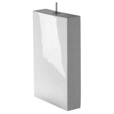 Immagine di Duravit STARCK 1 cassetta di sciacquo con batteria Stop & Go, per attacco sinistra nascosto, fabbisogno di acqua di risciacquo 4,5 l, UWL classe 2, pulsante PURO, finitura cromato, colore bianco 8727100005