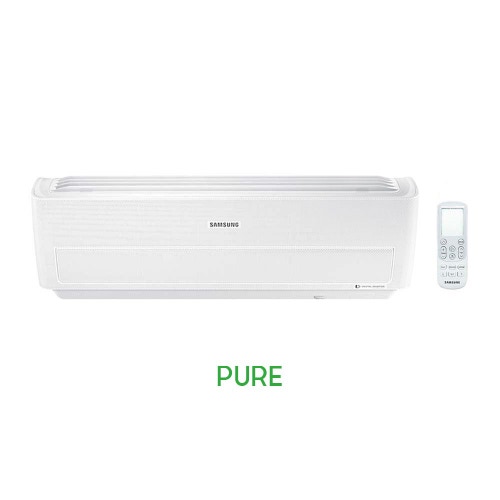 Immagine di Samsung WINDFREE PURE R32 Climatizzatore dual split inverter WiFi, bianco | unità esterna 5 kW unità interne 7000+12000 BTU AJ050NCJ2EG/EU+AR07NXCXAWKNEU+AR12NXCXAWKNEU