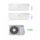Samsung WINDFREE PURE R32 Climatizzatore dual split inverter WiFi, bianco | unità esterna 4 kW unità interne 9000+9000 BTU AJ040NCJ2EG/EU+2xAR09NXCXAWKNEU