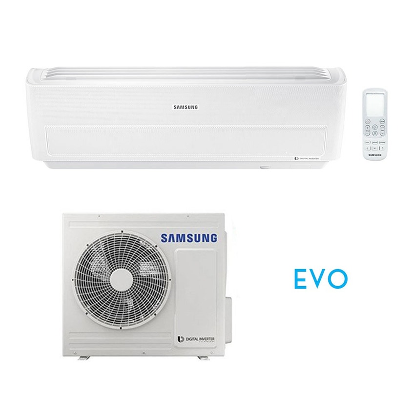 Immagine di Samsung WINDFREE EVO R32 Climatizzatore monosplit inverter Wi-Fi, bianco | unità esterna 5 kW unità interna 18000 BTU F-AR18EVO