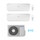 Samsung WINDFREE EVO R32 Climatizzatore dual split inverter WiFi, bianco | unità esterna 4 kW unità interne 7000+12000 BTU AJ040NCJ2EG/EU+AR07RXPXBWKNEU+AR12RXPXBWKNEU