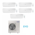 Immagine di Samsung WINDFREE EVO R32 Climatizzatore penta split inverter WiFi, bianco | unità esterna 10 kW unità interne 9000+9000+9000+9000+24000 BTU AJ100RCJ5EG/EU+4xAR09RXPXBWKNEU+AR24RXPXBWKNEU