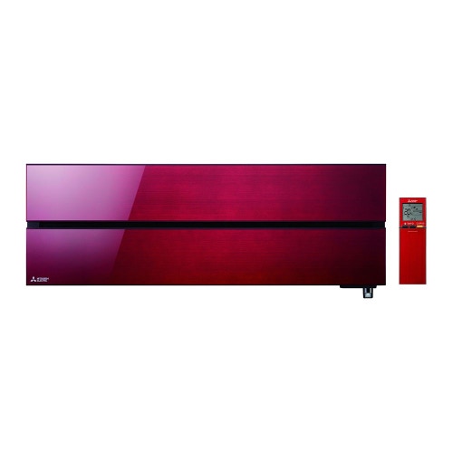 Immagine di Mitsubishi MSZ-LN Kirigamine Style R32 Climatizzatore a parete quadri split inverter Wi-Fi, rosso | unità esterna 7.2 kW unità interne 9000+9000+9000+12000 BTU MXZ-4F72VF-3xMSZ-LN25VGR-MSZ-LN35VGR