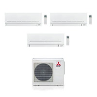 Immagine di Mitsubishi MSZ-AP R32 Climatizzatore trial split inverter | unità esterna 6.8 kW unità interne 5000+5000+12000 BTU MXZ-3F68VF-2xMSZ-AP15VF-MSZ-AP35VG