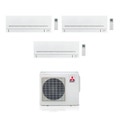 Immagine di Mitsubishi MSZ-AP R32 Climatizzatore trial split inverter | unità esterna 5.4 kW unità interne 7000+7000+9000 BTU MXZ-3F54VF-2xMSZ-AP20VF-MSZ-AP25VG