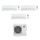 Mitsubishi MSZ-AP R32 Climatizzatore trial split inverter | unità esterna 5.4 kW unità interne 5000+5000+15000 BTU MXZ-3F54VF-2xMSZ-AP15VF-MSZ-AP42VG