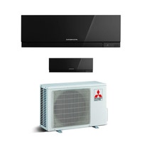 Immagine di Mitsubishi MSZ-EF Climatizzatore dual split inverter Nero | unità esterna 4,2 kW unità interne 7000+9000 BTU MXZ-2D42VA+MSZ-EF22VE3B+MSZ-EF25VE3B 