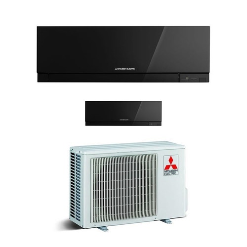 Immagine di Mitsubishi MSZ-EF Climatizzatore dual split inverter Nero | unità esterna 4,2 kW unità interne 7000+9000 BTU MXZ-2D42VA+MSZ-EF22VE3B+MSZ-EF25VE3B 