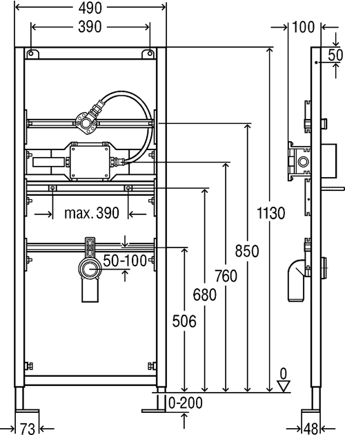 Immagine di Viega ECO PLUS modulo per orinatoio con sifone a sensore 727918