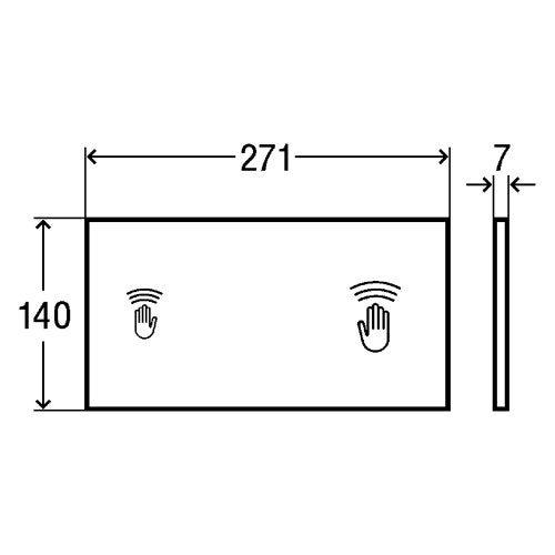 Immagine di Viega VISING FOR CARE placca di comando sensitive  653828