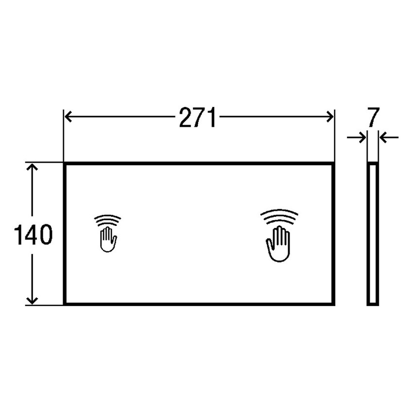 Immagine di Viega VISING FOR CARE placca di comando sensitive  653828