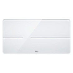 Immagine di Viega VISING FOR MORE 105 placca di comando sensitive finitura vetro bianco/bianco traffico 759063