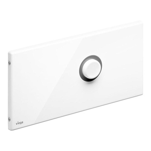 Immagine di Viega VISING FOR PUBLIC 1 placca di comando finitura acciaio inox bianco 671846