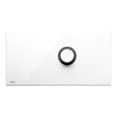 Immagine di Viega VISING FOR PUBLIC 1 placca di comando finitura acciaio inox bianco 671846