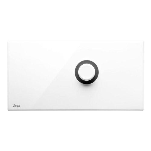 Immagine di Viega VISING FOR PUBLIC 1 placca di comando finitura acciaio inox bianco 671846
