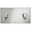 Immagine di Viega VISING FOR PUBLIC 2 placca di comando finitura acciaio inox spazzolato con il tasto finitura acciaio inox lucido  672058