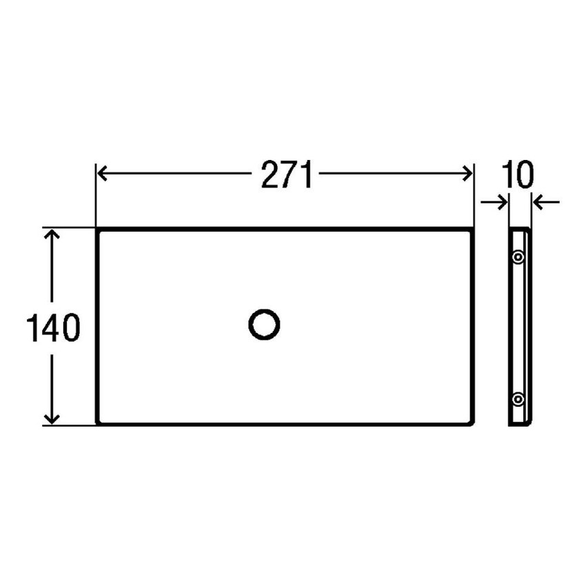 Immagine di Viega VISING FOR PUBLIC 6 placca di comando finitura acciaio inox bianco 699512