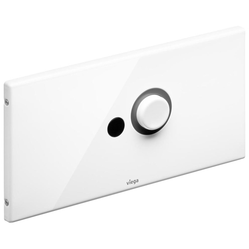 Immagine di Viega VISING FOR PUBLIC 5 placca di comando finitura acciaio inox bianco 699536