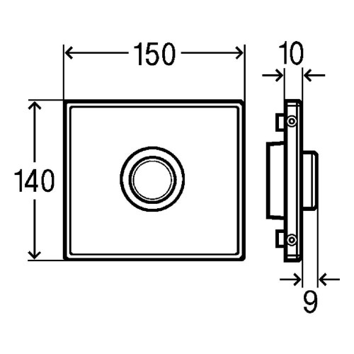 Immagine di Viega VISING FOR PUBLIC set di accessori finitura acciaio inox spazzolato 721930