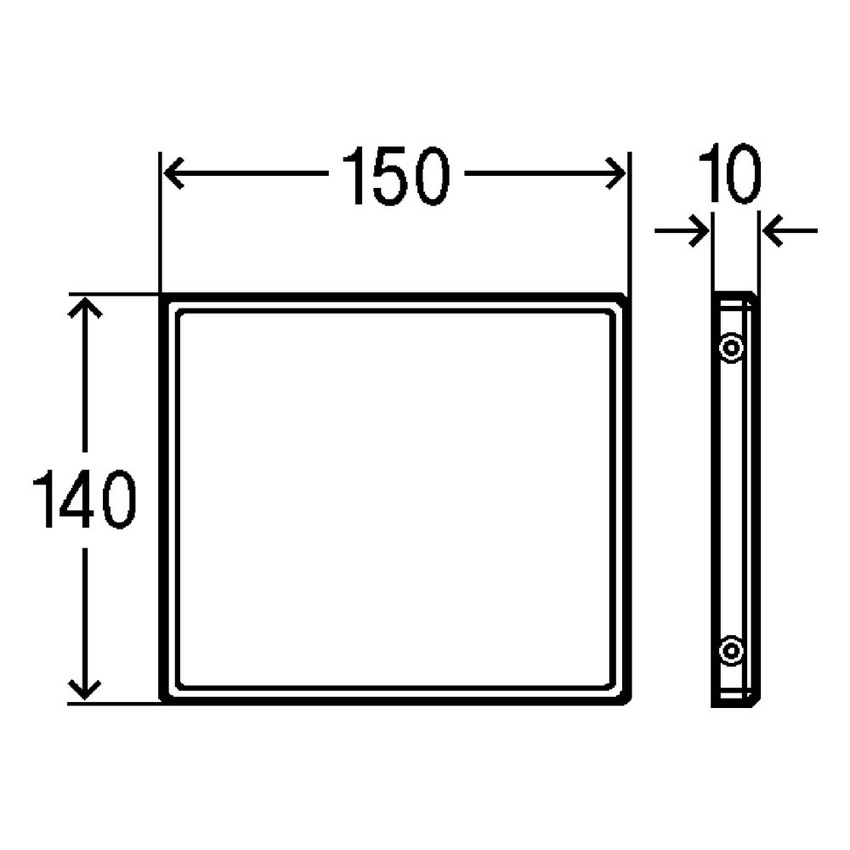Immagine di Viega VISING FOR PUBLIC placca di copertura finitura acciaio inox spazzolato 722050