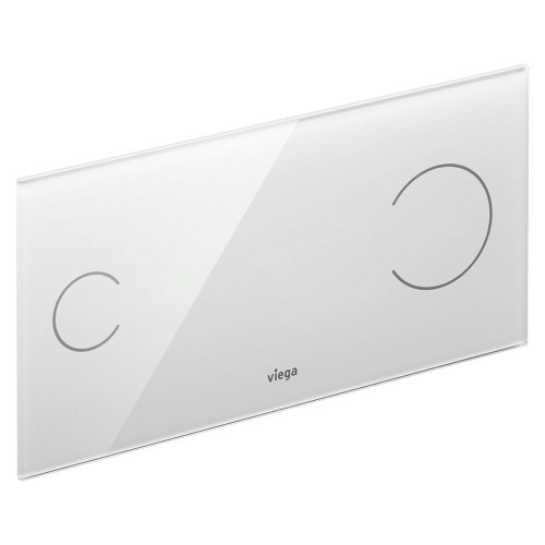 Immagine di Viega VISING FOR MORE 100 placcha di comando sensitiva finitura vetro trasparente/grigio chiaro 622671