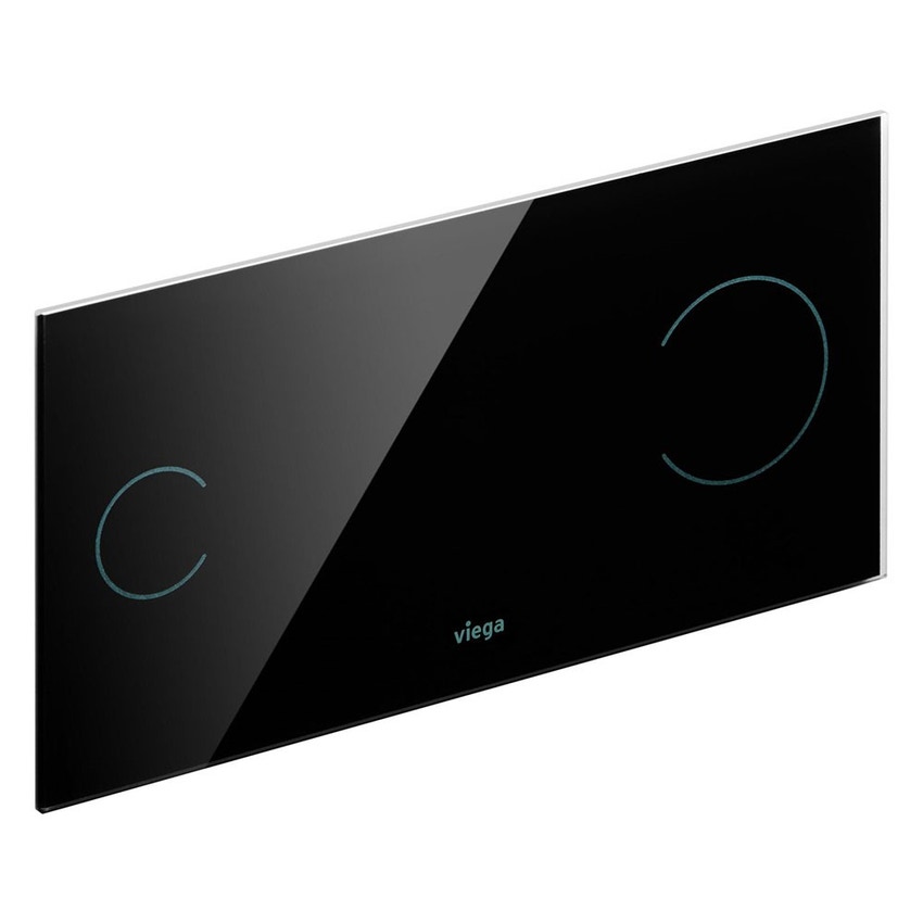 Immagine di Viega VISING FOR MORE 100 placcha di comando sensitiva finitura vetro parsol/nero 630577