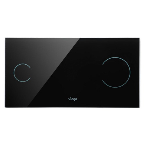 Immagine di Viega VISING FOR MORE 100 placcha di comando sensitiva finitura vetro parsol/nero 630577