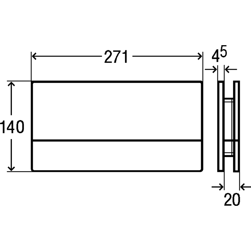 Immagine di Viega VISING FOR MORE 101 placca di comando per wc finitura acciaio inox 597382