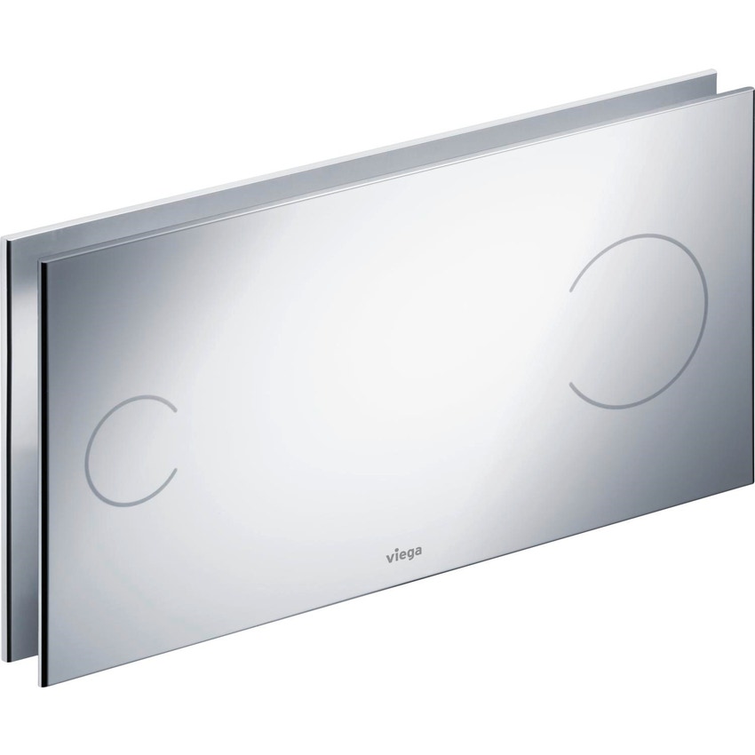 Immagine di Viega VISING FOR MORE 100 placca di comando per wc finitura cromo lucido 597436
