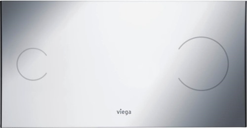 Immagine di Viega VISING FOR MORE 100 placca di comando per wc finitura cromo lucido 597436