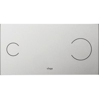 Immagine di Viega VISING FOR MORE 100 placca di comando per wc finitura cromo satinato 597443