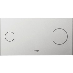 Immagine di Viega VISING FOR MORE 100 placca di comando per wc finitura cromo satinato 597443