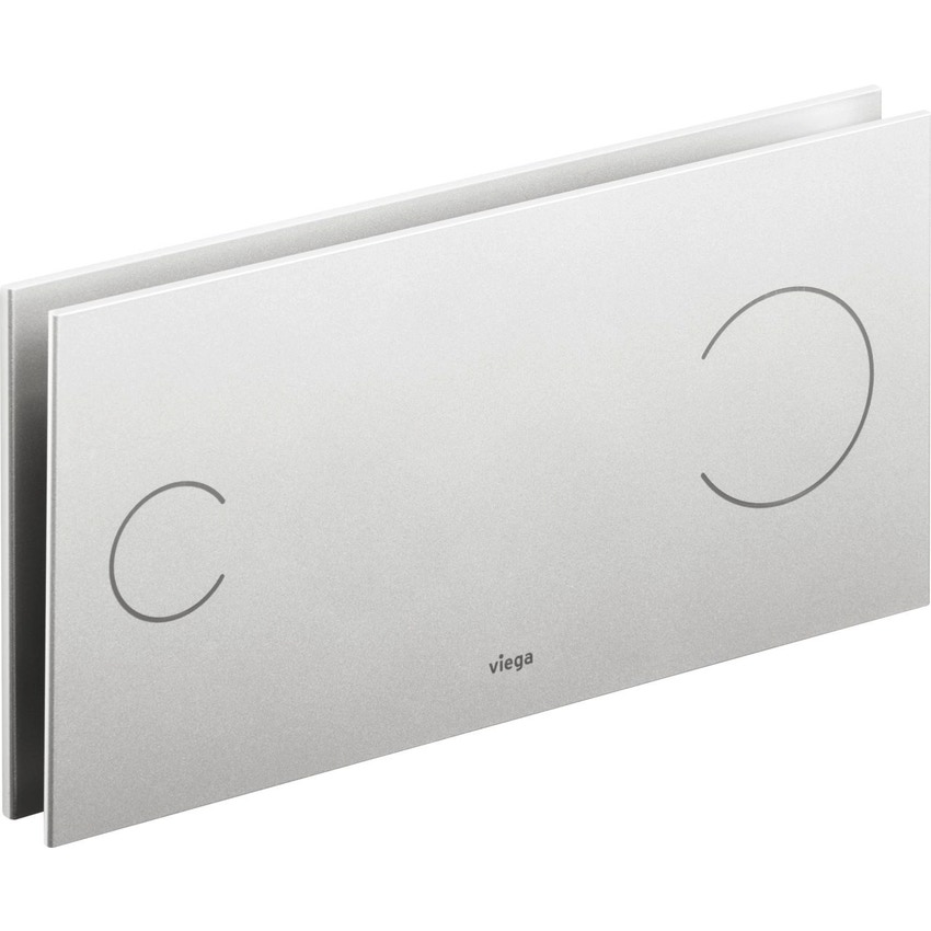 Immagine di Viega VISING FOR MORE 100 placca di comando per wc finitura cromo satinato 597443