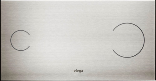 Immagine di Viega VISING FOR MORE 100 placca di comando per wc finitura acciaio inox 597450