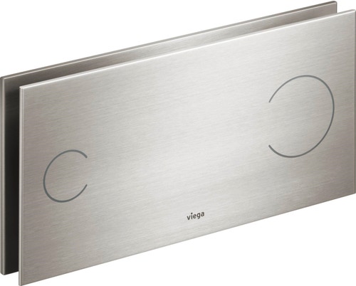 Immagine di Viega VISING FOR MORE 100 placca di comando per wc finitura acciaio inox 597450